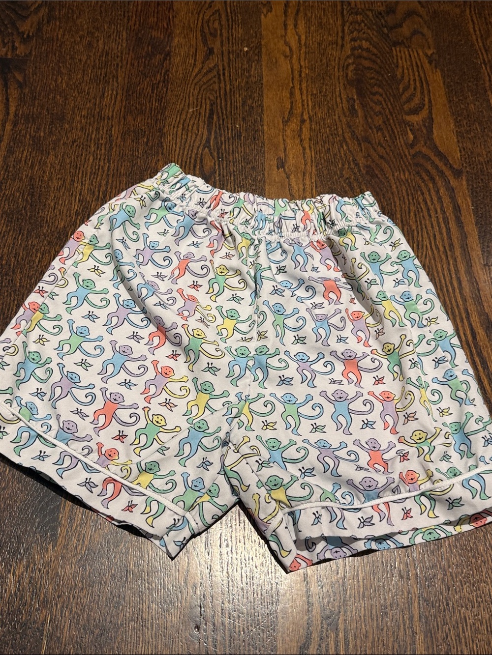 Kids Multicolor rainbow Monkey Print Pajama Set - Picture 7 of 10